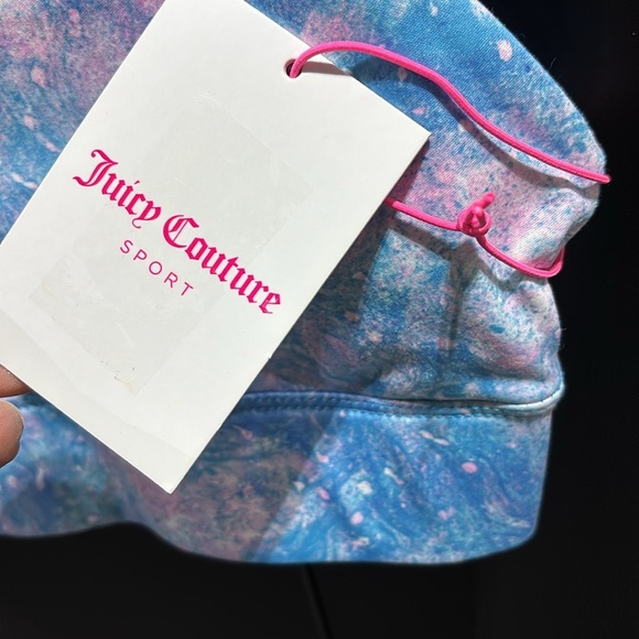 Juicy Couture Aurora print moisture wicking removable cup stretch athletic bra - Picture 5 of 6